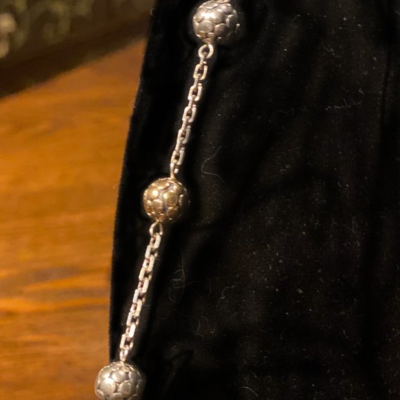 John Hardy 18K Gold and Sterling Silver Handcrafted Dot Jewelry Necklace - Picture 5 of 7